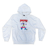 Poleron Thrasher Skate Cover Kids Ash Hoodie | Laminates