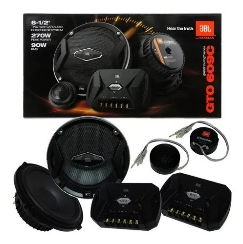 Kit 2 Vias 6 Polegadas Jbl Harman Gto 609c 270w 3 Ohms