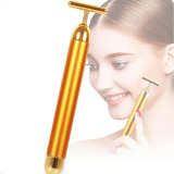 3 Aparelho Massageador P/ Face Rosto Portátil Vibratório 24k