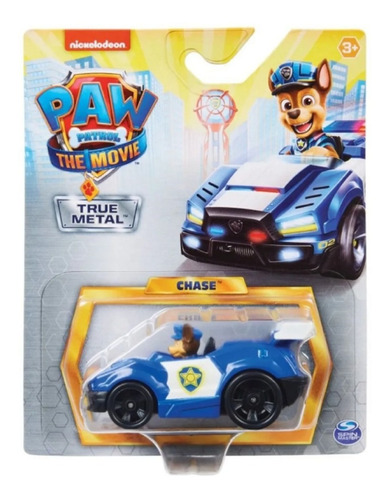 Paw Patrol The Movie Chase Mini Vehiculo True Metal