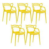 5 X Cadeiras Allegra Ana Maria Cozinha Jantar Cor Da Estrutura Da Cadeira Amarelo