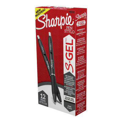 Lapiz Gel Sharpie Punta Ultrafina Negro X12 | Envío gratis