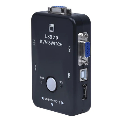 Switch Kvm 2 Puertos Usb Vga 1 GB\u002Fs Conexión Rápida y Segura | Envío gratis