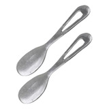 Set X 2 Espatula Cuchara Para Helado De Aluminio Marca Real