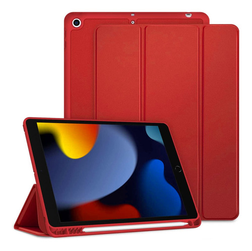 Smartcover Para iPad 10.2 7ma 8v 9na Colores Ranura De Lápiz