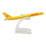 Avión Dhl Boeing B757 Escala 1:400 Metalico Con Base 