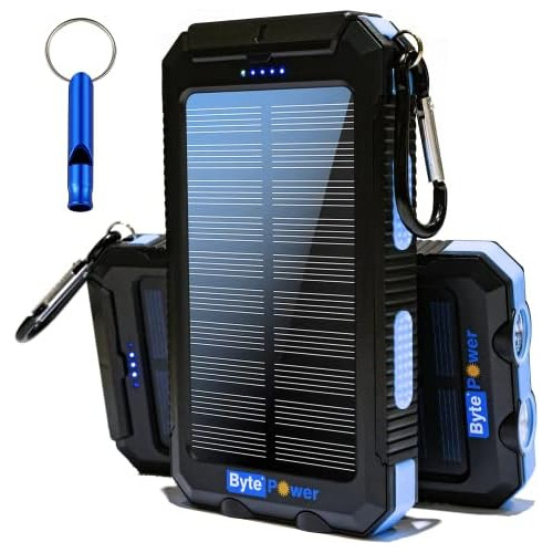 Solar Charger Power Bank 20000mah, Portable Solar Pone ...