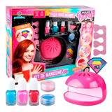 Kit Manicure Infantil Secador Esmalte E Separador De Dedos