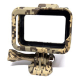 Suporte Armação Moldura Frame Camuflado Cinza Gopro Hero 8