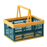 Canasto Organizador Con Asas Amarillo 40x29x30cm