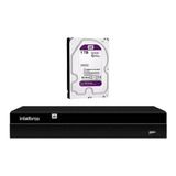 Gravador Nvd 1408 Ip 4k 8 Canais Com Hd 1tb Purple Intelbras