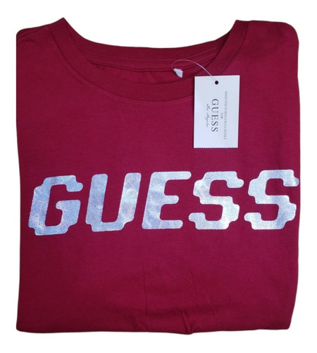 Polera Guess De Mujer Original Letras