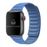 Pulseira Elos Couro Compatível Com Apple Watch 41mm 45mm