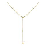Collar Estrella Fugaz Cadena Veneciana Enchapado Oro 18k