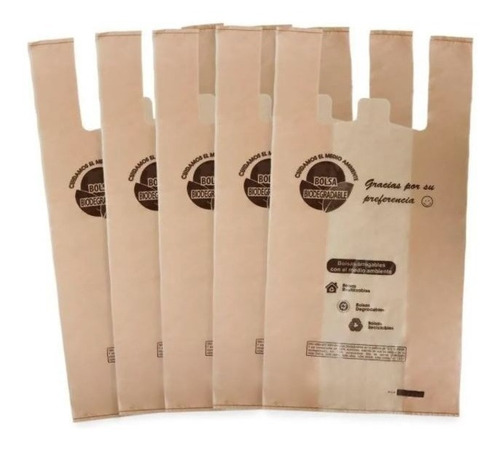 Bolsa De Camiseta Biodegradable Grande 1kg