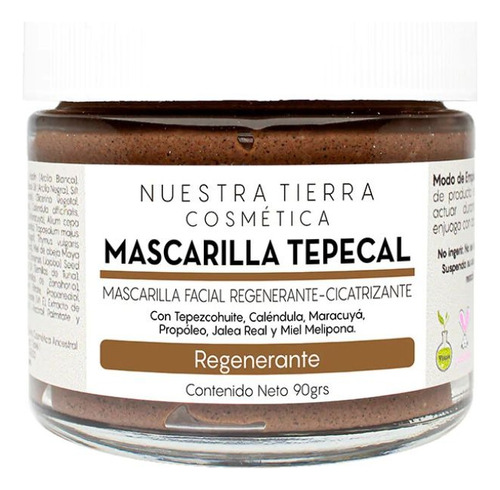 Mascarilla Regenerante Tepezcohuite Jalea Real Y Propóleo