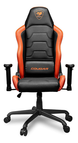 Cougar Silla Gamer Armor Air, Hasta 120kg, Negro/naranja