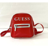 Mochila Guess Iridescent Logo Jelly Mini Red/silver