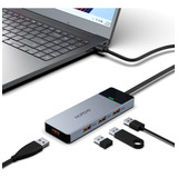 Hopday Hub Usb, Concentrador Usb 3.2 De 4 Puertos, Adaptador