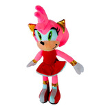 Peluche Muñeco Sonic Amy Rose 42cm Alto Felpa Suave Novia