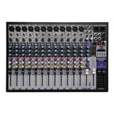 Mesa De Som Mixer Clear Pod Pro Waldman Cpp-16fxu 16 Canais