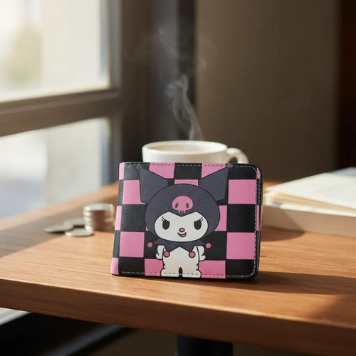 Bonita Cartera Kuromi En Piel Sintetica