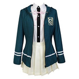 Disfraz Chiaki Nanami  Uniforme Escolar Verde.