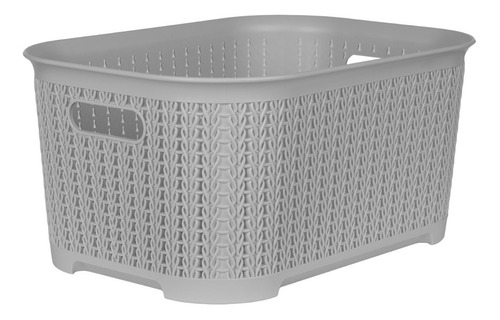 Canasto Organizador Rattan Cesto Plastico 53x33x29 Grande