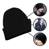 Touca Preta Frio Básica Gorro Inverno Unissex Quentinha P/gg