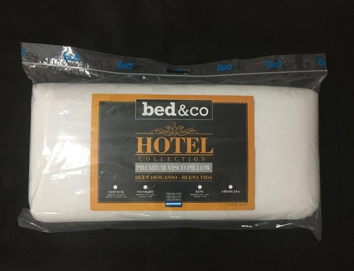 Almohadas Vicoelásticas King Hotel Bed &co 90 Cm Pack X 2