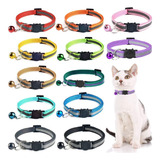 Collares Reflectantes Para Gatos, Paquete De 12 Collares Aju