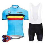 Kit Conjunto Ciclismo Bike Mtb Short Bretelle Camisa Gel