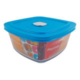 Recipiente Cuadrado C/tapa Facilita Marinex Contenedor 500ml