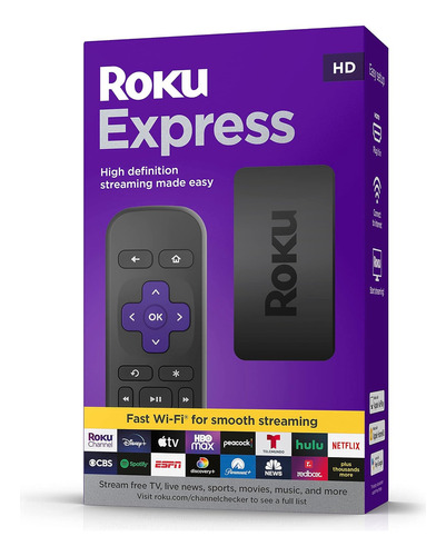 Roku Express 3930 Estándar Hdmi;dts Digital Surround;dolby Por Pass-through De Hdmi 32mb Negro Con 512mb De Memoria Ram