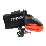 Candado Traba Disco Moto Sxp Con Funda Covertex Red