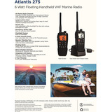 Uniden Atlantis 275 Handheld Two-way Vhf Marine Radio, Float