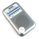 Rádio Receptor De Bolso Degen De333 Am Fm Dual Band Compacto