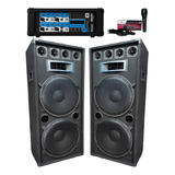 2 Columna 15 2400w 3 Vias+c/ Potenciadasenon Bluetooth Radio