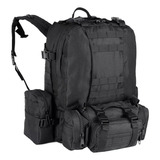 Mochila Tácticas Militares 4 En 1 Tela Oxford Mochila Viaje Impermeable 55l