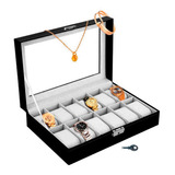 Caja Organizador Gadnic 12 Relojes Joyero Premium