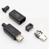 10 Conectores Micro Usb Tipo B Macho 5 Pines Para Soldar