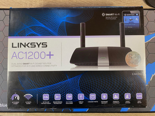 Router Linksys Ac1200+ Modelo Ea6350 Dual Band, Smart Wi-fi