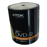 Dvd-r Virgen Bulk X 100 Unidades Tdk Somos Mayoristas 