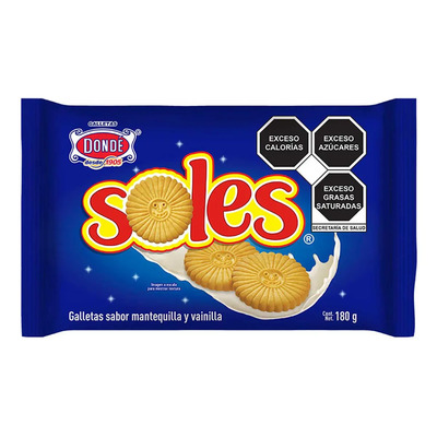Galletas Soles Dondé 180g Sin Sal | MercadoLibre
