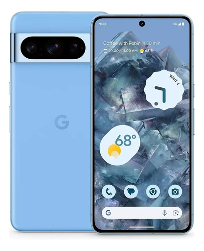 Google Pixel 8 Pro 12gb+128gb Azul Claro Teléfono 5g Doble Sim Google Tensor G3 Pantalla Completa De 6,7 Pulgadas