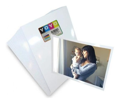 100 Hojas Papel Fotográfico Adhesivo Glossy 4x6 90grs Yoyo