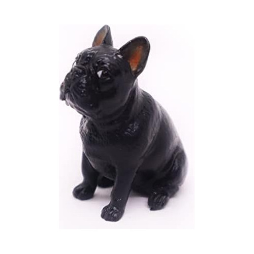 Miniatura Bulldog Francés Negro De 2.5 Cm Resina