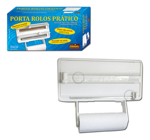 Porta Rolo De Papel Toalha 4 Em 1 Suporte Cozinha Utensilios