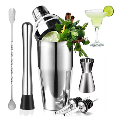 Kit De Cocteleria Shaker Cocktail Bar Set 750ml 6 Piezas | MercadoLibre