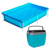 Kit Piscina Montável 1000 Litros + Cooler 18 Litros Mor